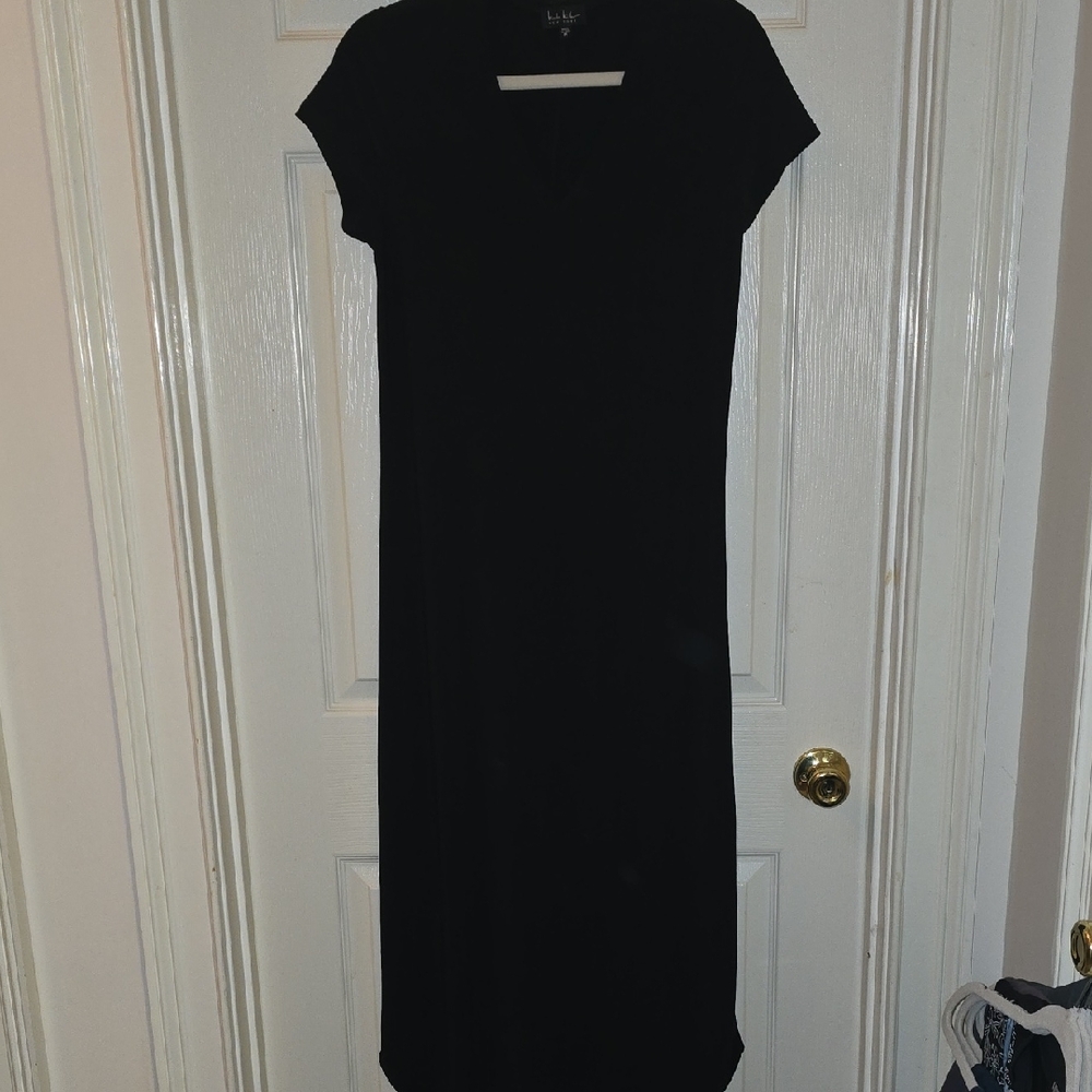 Nicole‎ Miller Classic Black Midi Dress